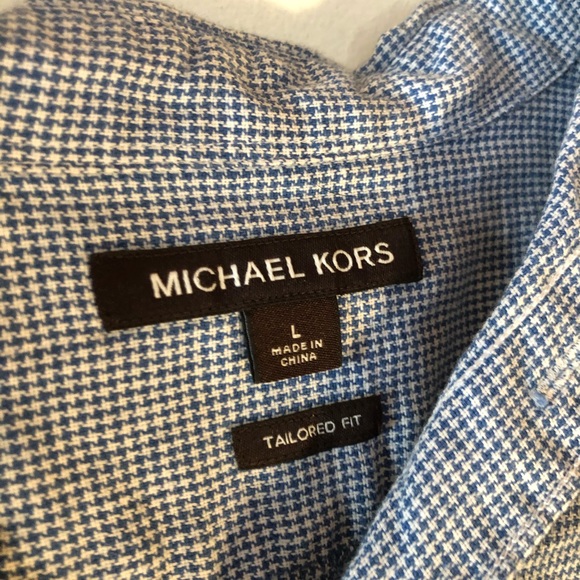 Michael Kors size L long sleeve casual button down - Picture 2 of 2